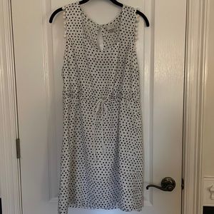 white sleeveless dress